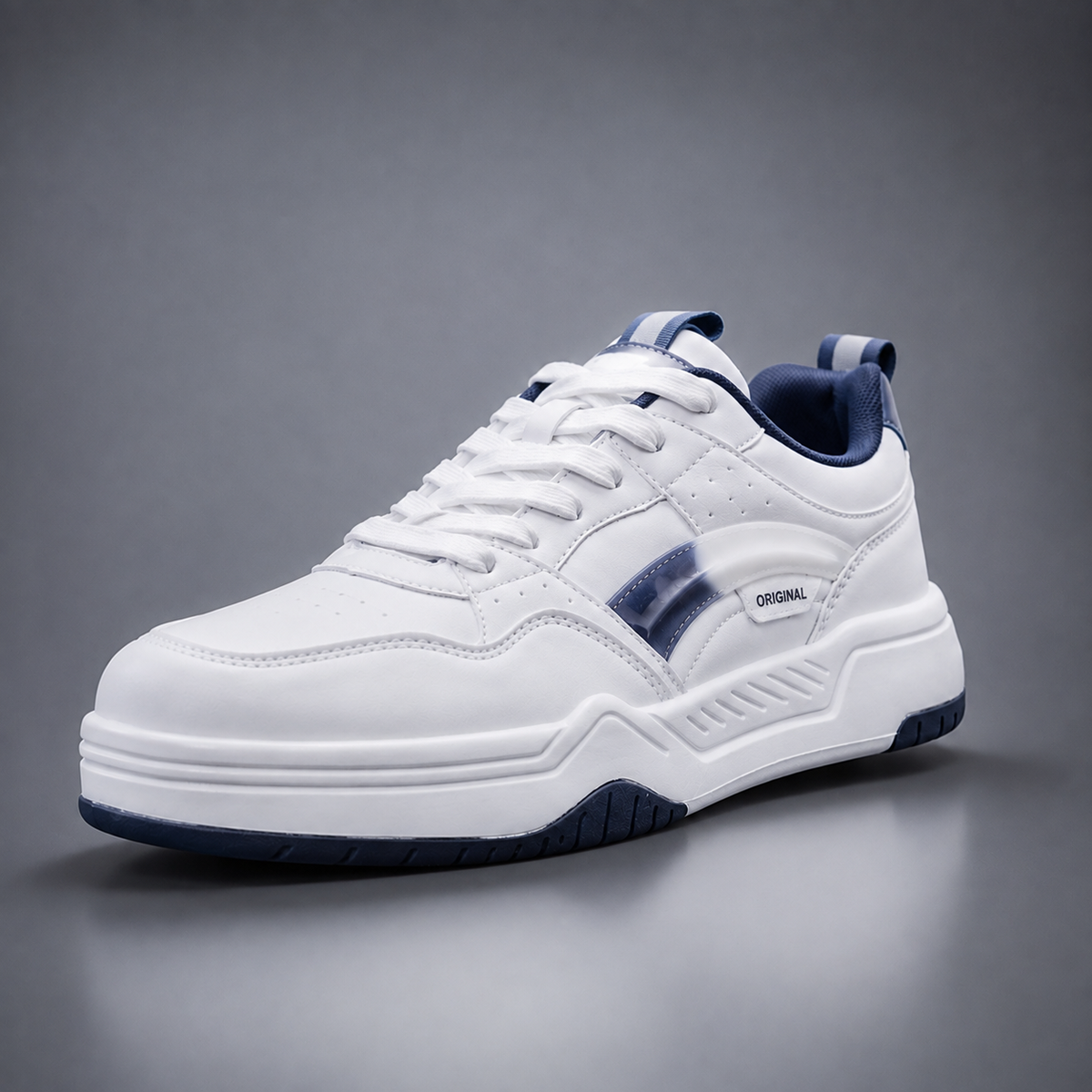 Zapatilla Deportiva Original Punto – 25228‑M4 – Blanco / Azul Marino