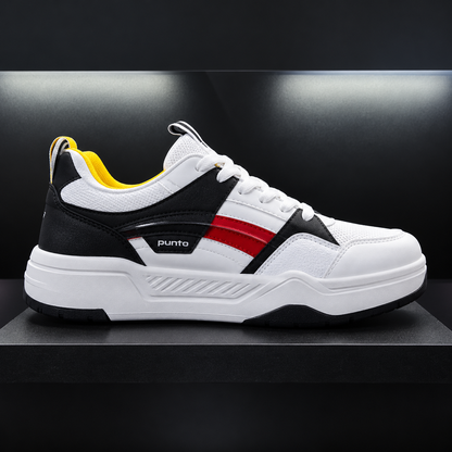 Zapatilla Deportiva Original Punto – 25227‑M10 – Blanco / Negro / Rojo
